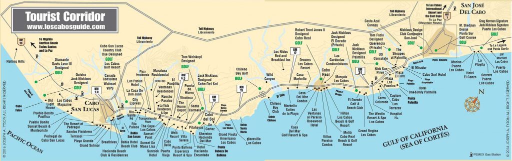 Tourist Corridor Map