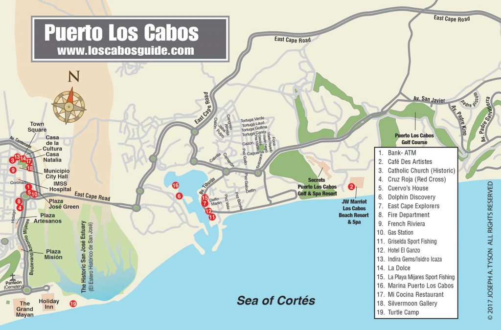 Puerto Los Cabos Map  Puerto Los Cabos, San José del Cabo, Los Cabos Baja California Sur, México.